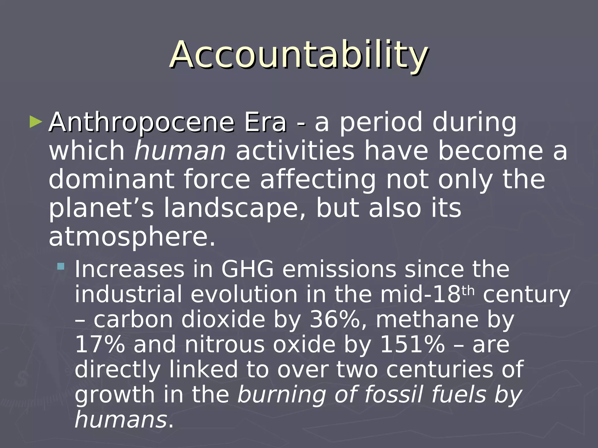 042009 Climate Change: Third World Vulnerability, First World Accountability Ros B De Guzman