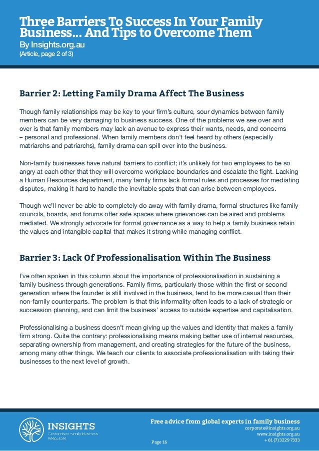 family and personal growth articles