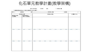 化石單元教學計畫(教學架構)
 