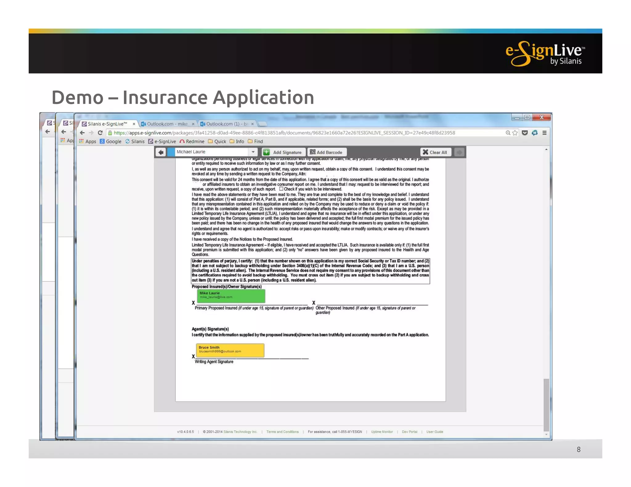 Demo – Insurance Application
8
 