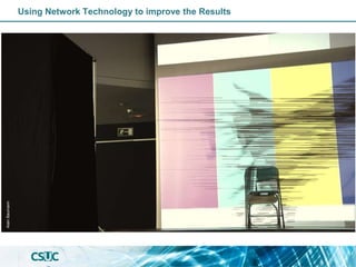 Using Network Technology to improve the Results
Alain
Baumann
 