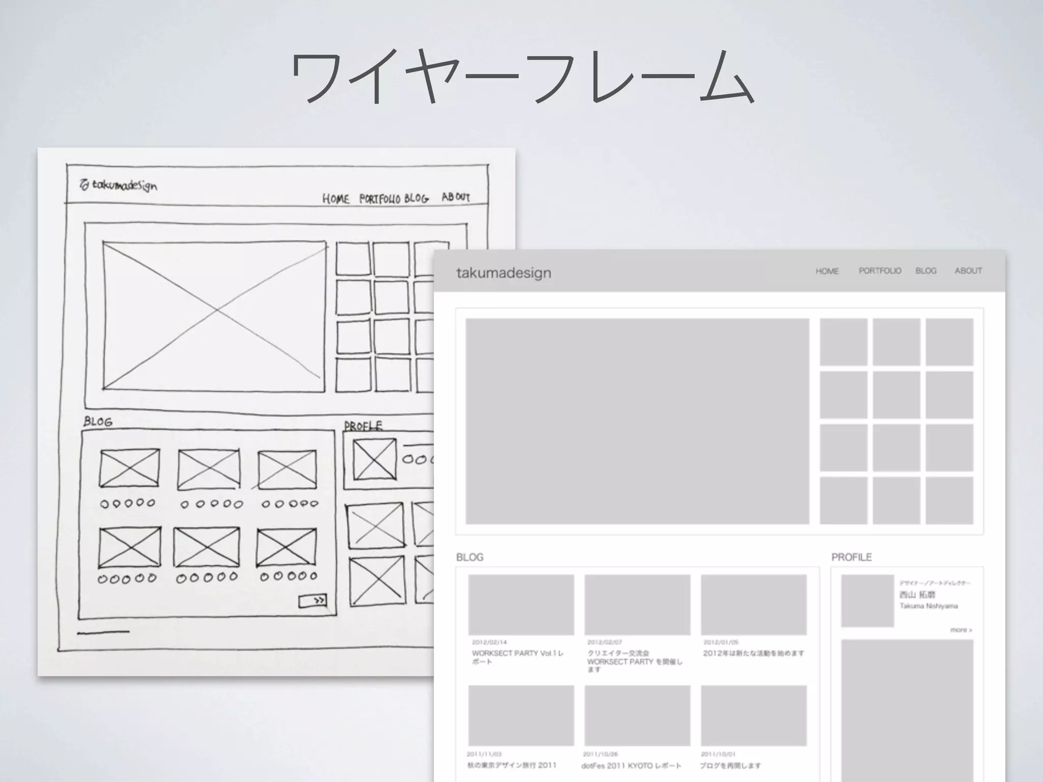 ワイヤーフレーム
 