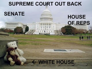 SENATE    WHITE HOUSE  HOUSE OF REPS SUPREME COURT OUT BACK 