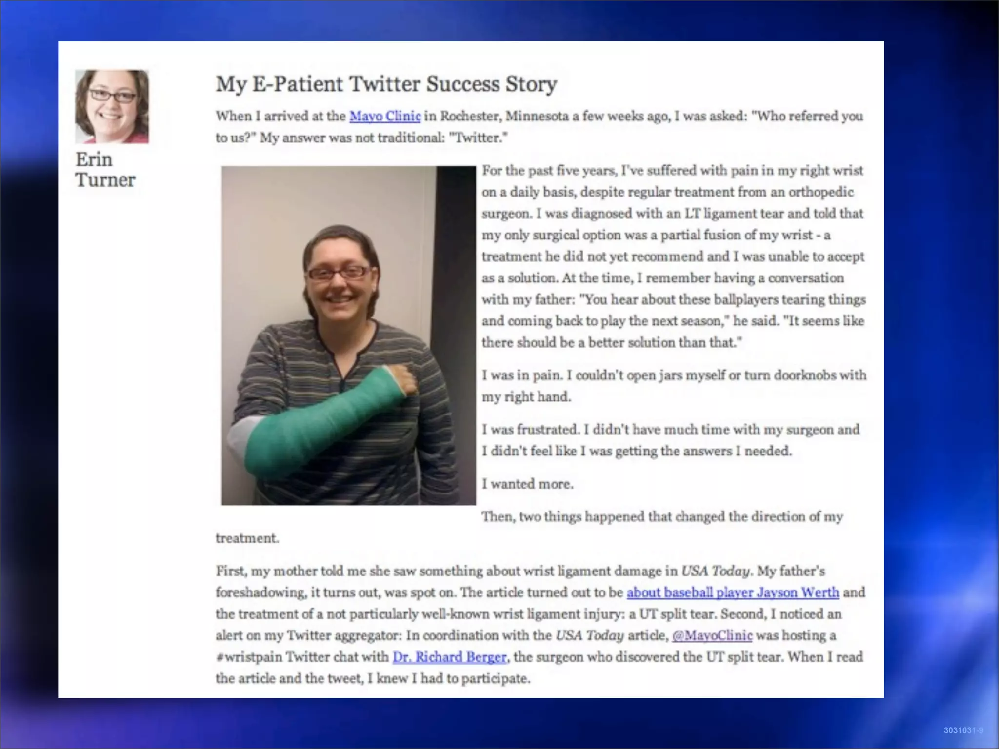 Last Friday




              3031031-9
 