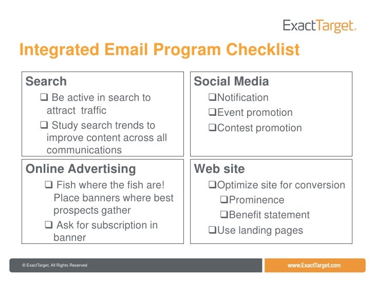 Get With The Program Integrating Email Within Your Overall Marketing