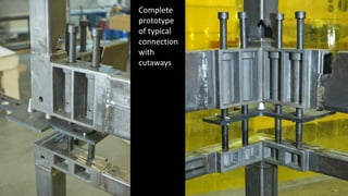 Complete
prototype
of typical
connection
with
cutaways
 