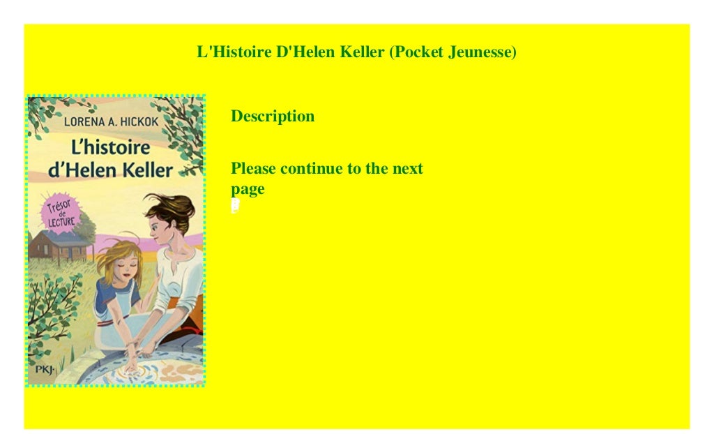 L'Histoire D'Helen Keller (Pocket Jeunesse) kindle