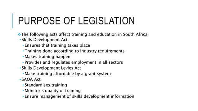 Skills Development in South Africa | PPTX | Apprenticeships | Careers