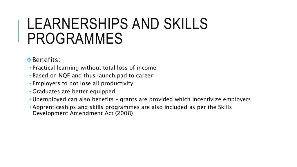 Skills Development in South Africa