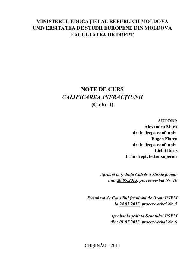 046 Calificarea Infractiunilor