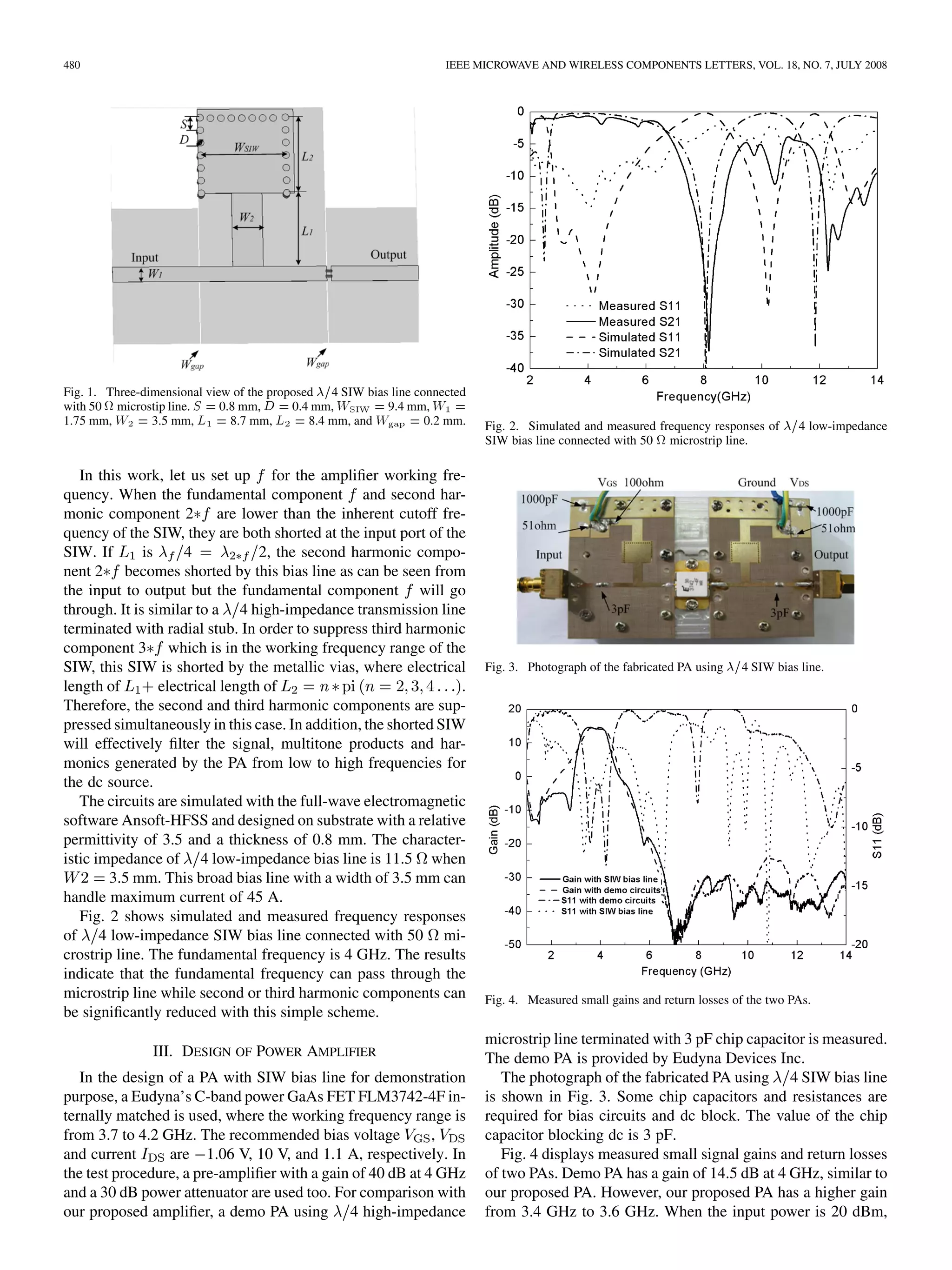 Suppression of Second and Third Harmonics Using lambda 4 Low-Impedance ...