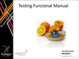 Testing Funcional Manual
 