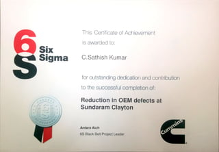 six sigma certification