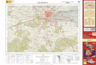 Mapa topográfico Salamanca. MTN 0478 2003