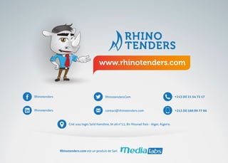 Rhinotenders.com - Offre De Service