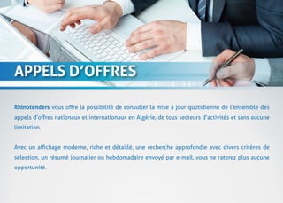 Rhinotenders.com - Offre De Service