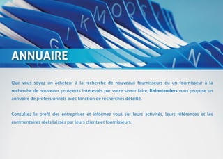 Rhinotenders.com - Offre De Service