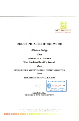 nft certificate