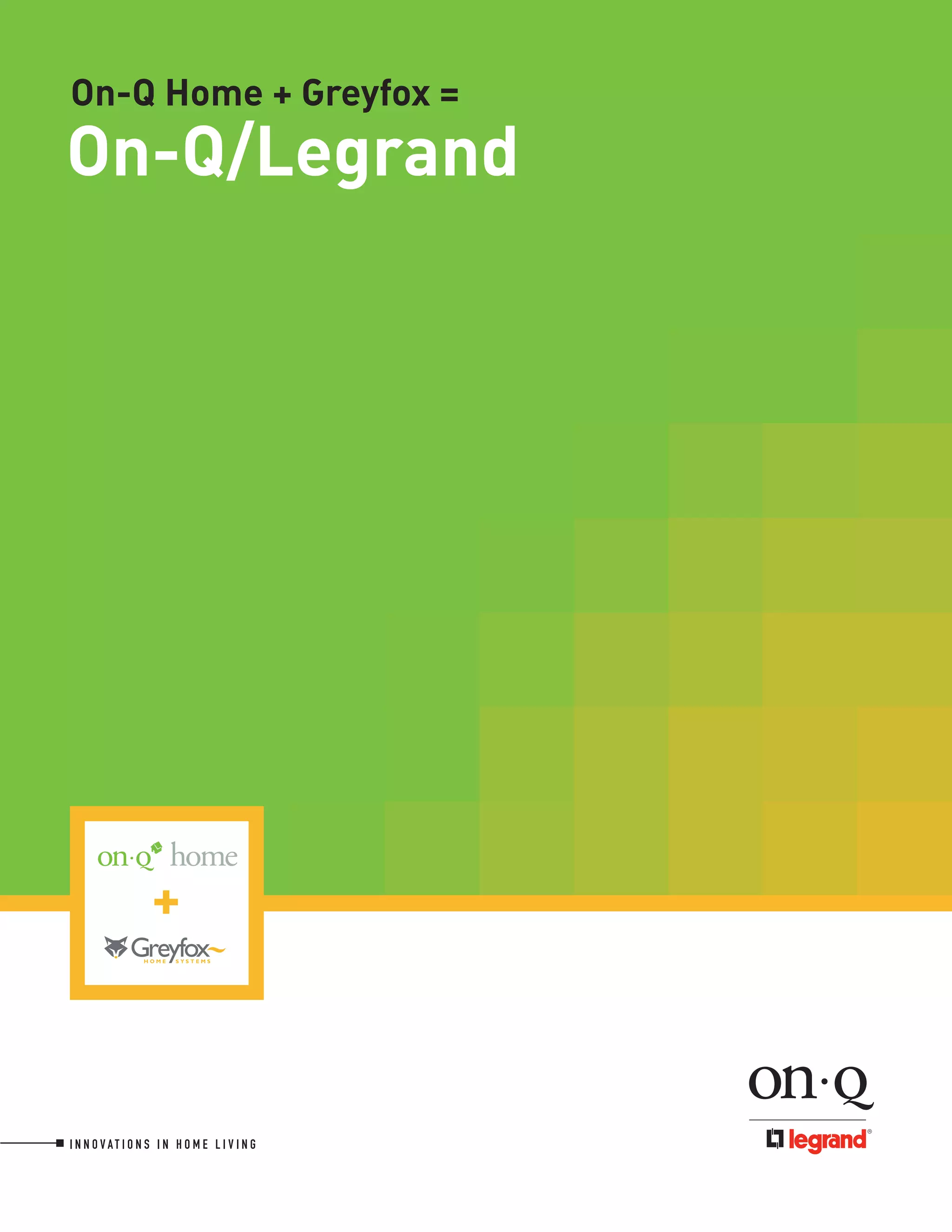 OnQ Legrand Brochure PDF Home Improvement Home & Garden