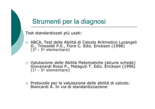 lezione discalculia | PDF
