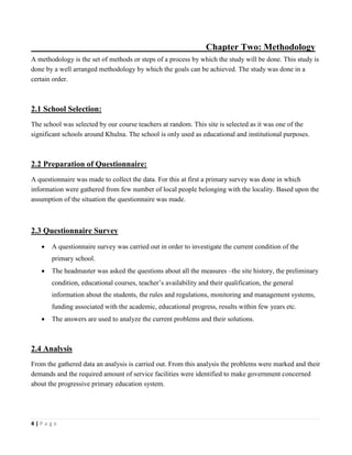 Case Study Report on Jahan Nagar Primary School | PDF