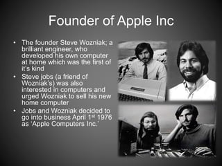 brief history of apple | PPT