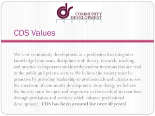 CDS Member Benefit Presentation | PDF