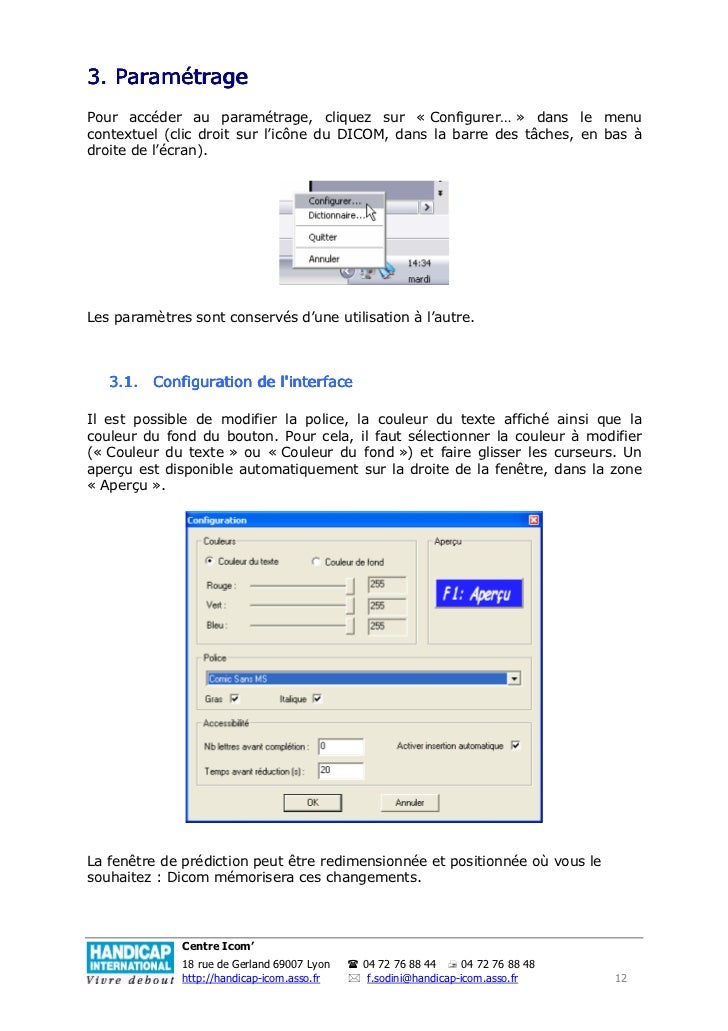dicom dictionnaire prdictif