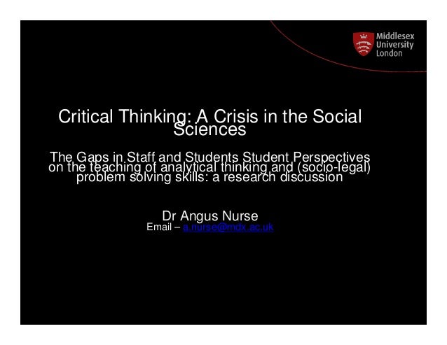 Critical thinking university courses