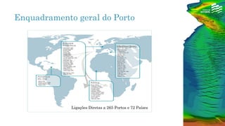 Ligações Diretas a 265 Portos e 72 Países
Enquadramento geral do Porto
 