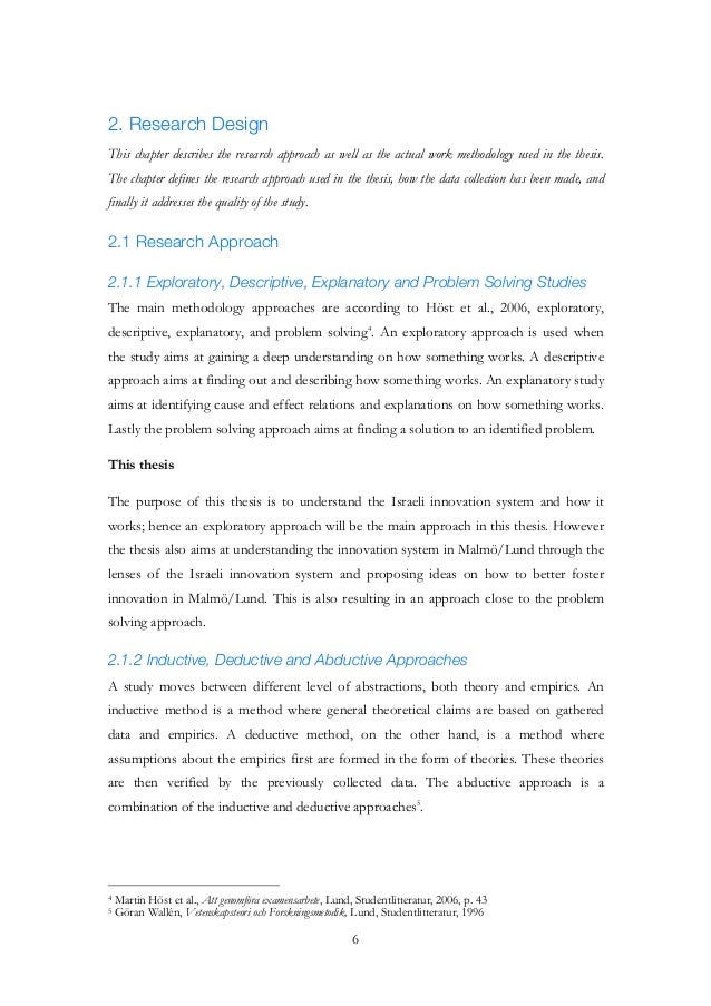 Master thesis on innovation
