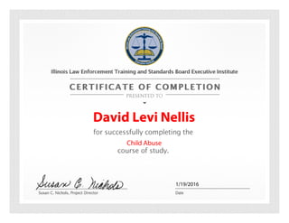 David Levi Nellis
1/19/2016
Child Abuse
 