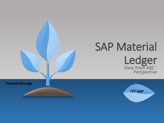 SAP Material
LedgerView from ABC ’
Perspective
ITT-SAP
Yannick Kounga
1
 
