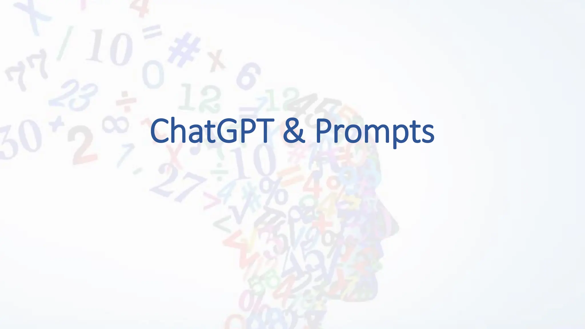 ChatGPT & Prompts
 