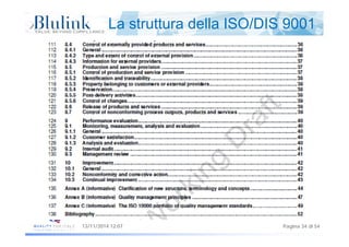 La struttura della ISO/DIS 9001
Pagina 34 di 5413/11/2014 12:07
 