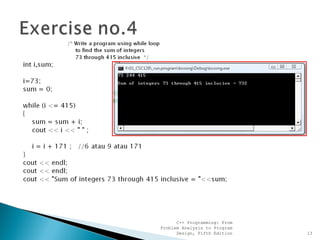 C++ Programming: From
Problem Analysis to Program
Design, Fifth Edition 13