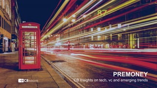 www.cbinsights.com @cbinsights
1
PREMONEY
CB Insights on tech, vc and emerging trends
 