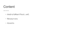 03 android application structure | PPTX | Operating Systems | Computer ...
