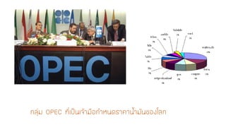 กลุ่ม OPEC ที่เป็นเจ้ามือกาหนดราคาน้ามันของโลก  