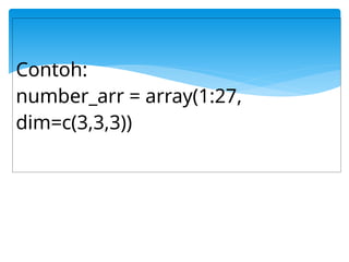 Konsep Array dalam bahasa pemrograman java | PPTX