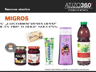 Success stories

Innovation Partners

Migros‘ „customer-developed“
products are a huge success.

Further Case Studies avai...