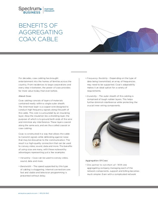 Benefits Of Aggregating Coax Cable