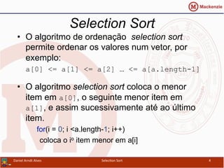 PO (Ordenacao - Bubble e Selection Sort), PDF, Algoritmos e estruturas de  dados