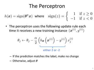 Linear Classification Perceptron in Neural Networks and how it works | PDF
