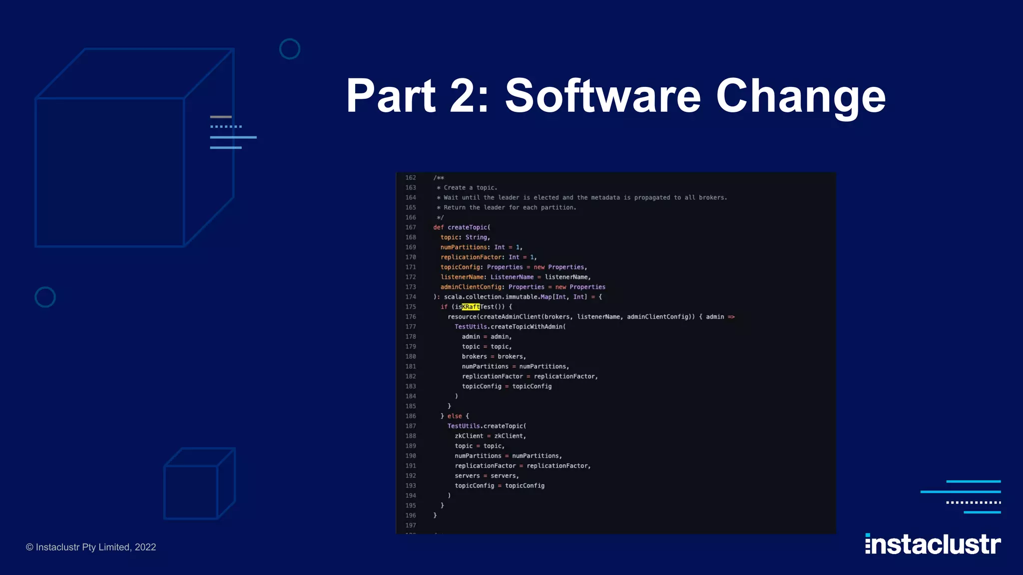 Part 2: Software Change © Instaclustr Pty Limited, 2022 