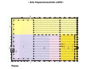 Planta - Arte hispanomusulmán califal - 