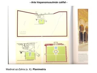 - Arte hispanomusulmán califal - Madinat az-Zahra (s. X).  Planimetría 