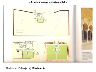 - Arte hispanomusulmán califal - Madinat az-Zahra (s. X).  Planimetría 