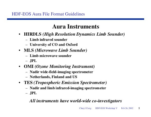 hdf eos aura file format guidelines hdf file format