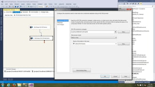 Connect this Blue Arrow to
the other Container.
DimClasses Destination
1. Right Click, Edit
2. OLAP Connection
4. DimDates Table
3. Drop Down Menu
To View Columns
And Existing Data.
 